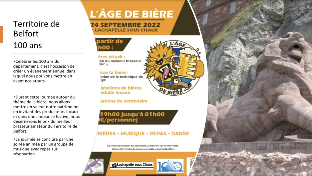 flyer de l'âge de bière.